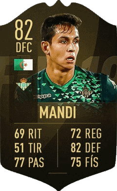 Aïssa Mandi Algerien F I F A - Karten Spieler Videospiele Multimedia 