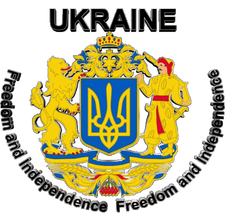 Freedom and Independence Ukraine Europa Fahnen 