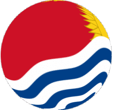 Esfera - Cubo Kiribati Oceanía Banderas 