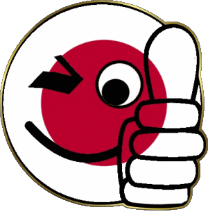Smiley - OK Japon Asie Drapeaux 