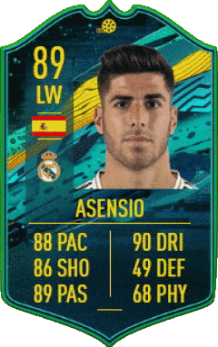 Marco Asensio Willemsen Espagne F I F A - Joueurs Cartes Jeux Vidéo Multi Média 