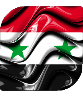 Carré Syrie Asie Drapeaux 