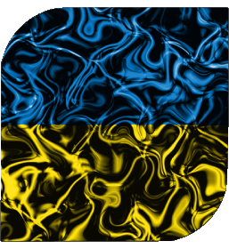 Square Ukraine Europe Flags 