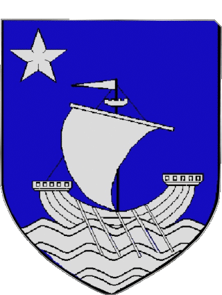 Blason-Blason MARENNES 17 Départements - Villes France Drapeaux 