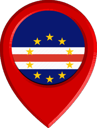 Location Pin Green Cap Africa Flags 