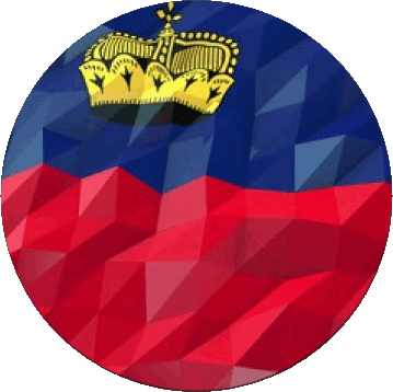 Round Liechtenstein Europe Flags 