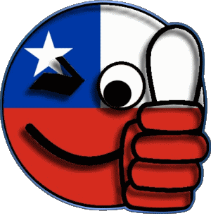 Smiley - OK Chile Amerika Fahnen 
