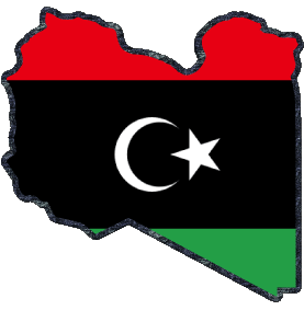 Map Libya Africa Flags 