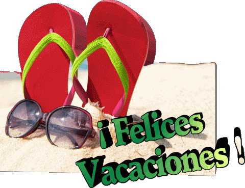 08 Fond Transparent Felices Vacaciones Espagnol Messages 
