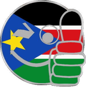 Smiley - OK South Sudan Africa Flags 