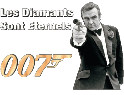 Logo Français Les Diamants sont éternels James Bond 007 Cinéma International Multi Média 