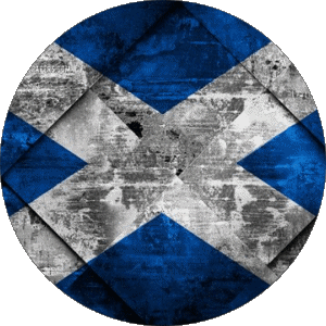 Round Scotland Europe Flags 