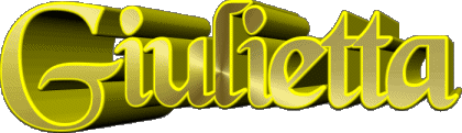 Giulietta G FEMMINILE - Italia Nome 