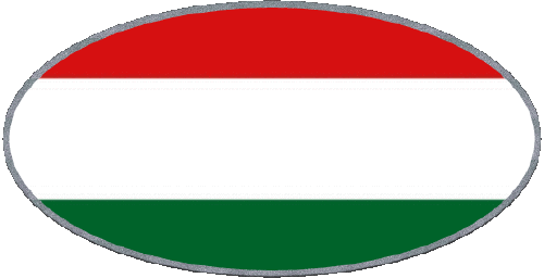 Oval Hungría Europa Banderas 