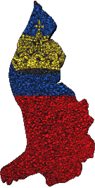 Mapa Liechtenstein Europa Banderas 