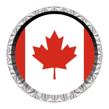 Rond - Anneaux Canada Amériques Drapeaux 