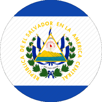 Round Salvador America Flags 