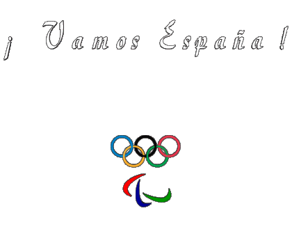 Juegos Olímpicos Vamos España Spagnolo Messagi 