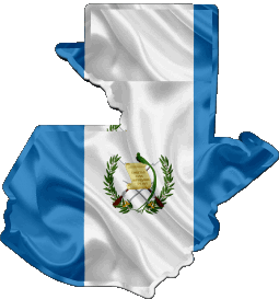 Carte Guatemala Amériques Drapeaux 