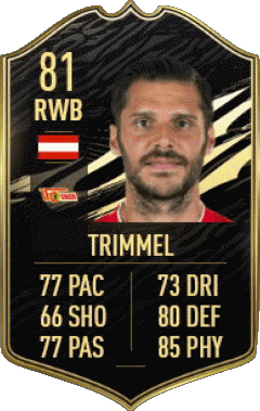 Christopher Trimmel Autriche F I F A - Joueurs Cartes Jeux Vidéo Multi Média 