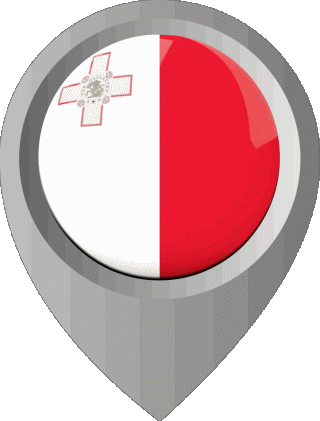 Epingle de Localisation Malte Europe Drapeaux 