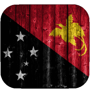 Square Papua New Guinea Oceania Flags 