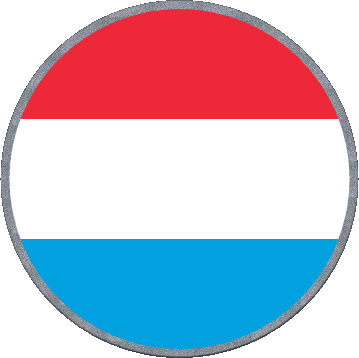 Tondo Lussemburgo Europa Bandiere 