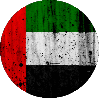 Rond Emirats Arabes Unis Asie Drapeaux 