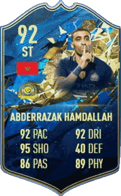 Abderrazak Hamdallah Marokko F I F A - Karten Spieler Videospiele Multimedia 