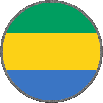 Tondo Gabon Africa Bandiere 