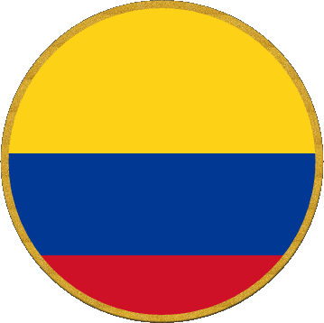Rond Colombia América Banderas 