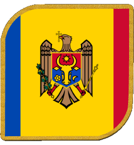 Carré Moldavie Europe Drapeaux 