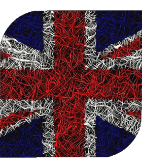 Square UK Europe Flags 