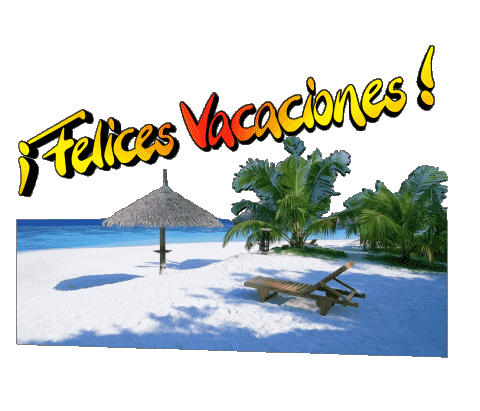 28 Fondo transparente Felices Vacaciones Español Mensajes 