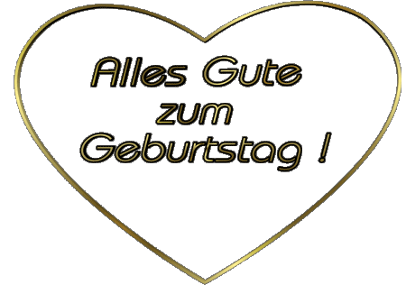 001 Herz Alles Gute zum Geburtstag Alemán Mensajes 