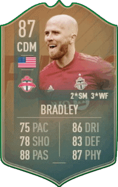 Michael Bradley U S A F I F A - Joueurs Cartes Jeux Vidéo Multi Média 