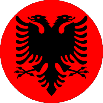Diverso Albania Europa Banderas 