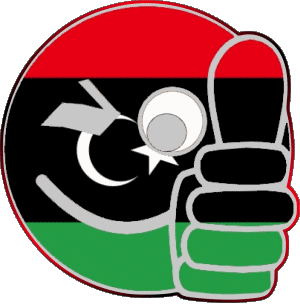 Smiley - OK Libya Africa Flags 