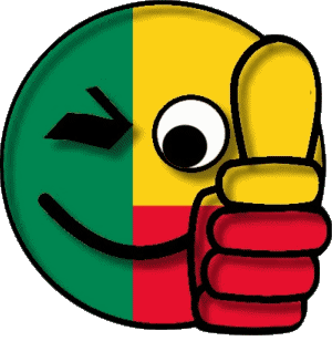 Smiley - OK Benin Africa Flags 