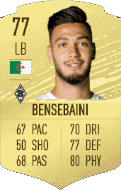 Ramy Bensebaini Algeria F I F A - Giocatori carte Videogiochi Multimedia 