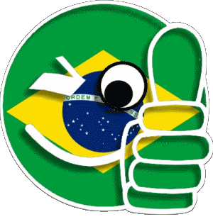 Smiley - OK Brésil Amériques Drapeaux 