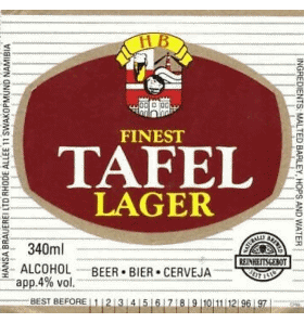 Tafel Lager South Africa Beers Drinks 