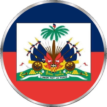 Rond Haïti Amériques Drapeaux 