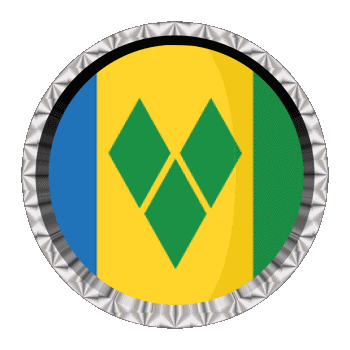 Rond - Anneaux Saint Vincent et les Grenadines Amériques Drapeaux 