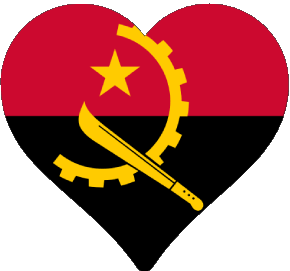 Angola Angola Africa Bandiere 