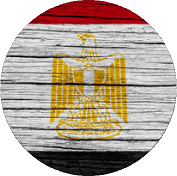 Rond Egypte Afrique Drapeaux 