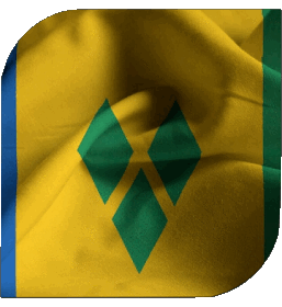 Platz St. Vincent und die Grenadinen Amerika Fahnen 