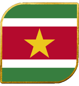 Carré Suriname Amériques Drapeaux 