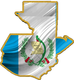 Karte Guatemala Amerika Fahnen 