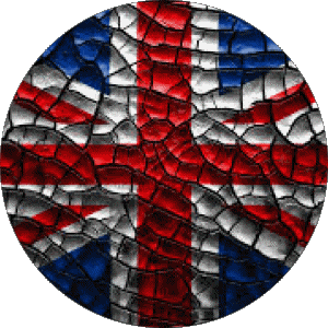 Rond Royaume Uni Europe Drapeaux 